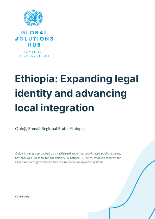 Ethiopia: Expanding legal identity and advancing local integration