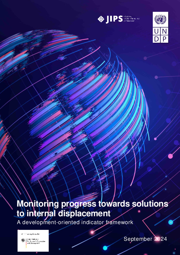 Monitoring progress towards solutions  to internal displacement
